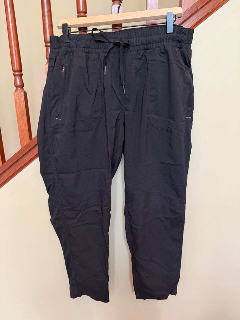 L.L. Bean Black Drawstring Jogger Pants